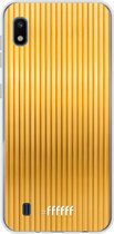 Samsung Galaxy A10 Hoesje Transparant TPU Case - Bold Gold #ffffff