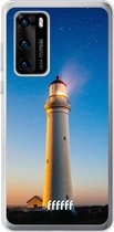 Huawei P40 Hoesje Transparant TPU Case - Lighthouse #ffffff