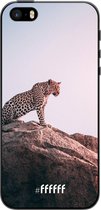 iPhone 5 Hoesje TPU Case - Leopard #ffffff