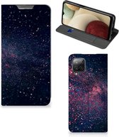 Flip Cover Geschikt voor Samsung Galaxy A12 Smart Cover Hoesje Stars