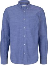 Tom Tailor Lange mouw Overhemd - 1024747 Blauw (Maat: XL)