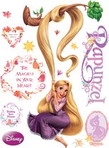 Disney muursticker Rapunzel paars en geel - 600181 - 65 x 85 cm