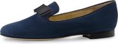 Loafers voor Dames – Donkerblauw Suède – Instappers met Strikje – Werner Kern Ive – Maat 37,5