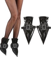 WIDMANN - Heksen overschoenen voor vrouwen Halloween - Accessoires > Schoenen > Laarzen