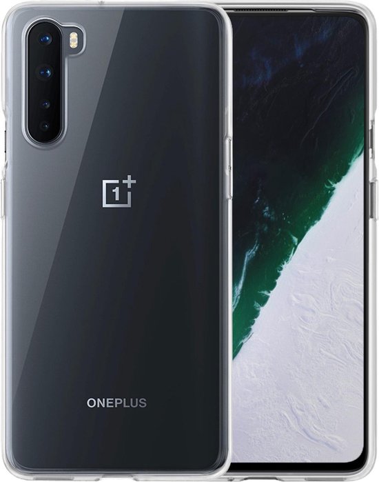 Hoesje - Geschikt voor OnePlus Nord - Sterk & Shockproof - Siliconen Case - Hoes Cover - Telefoonhoes - Transparant