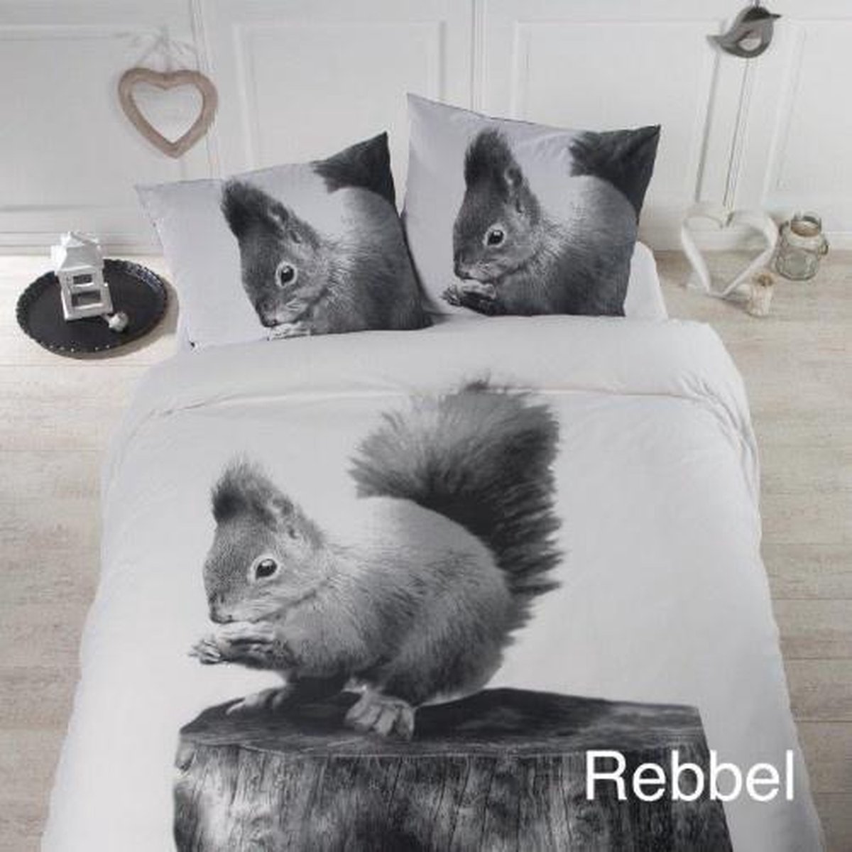 Papillon Rebbel Dekbedovertrek - Litsjumeaux - 240x200/220 cm - Wit