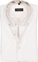 Eterna Modern Fit overhemd - korte mouw - wit (contrast) - Strijkvrij - Boordmaat: 46
