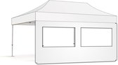 Zijwand 6m raam – Easy up Professional | PVC gecoat polyester - 3x6 - Wit