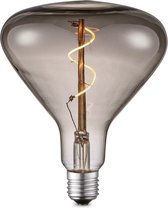 Home Sweet Home - Edison Vintage E27 LED filament lichtbron Flex - Rook - 14/14/16cm - Spiraal - Retro LED lamp - Dimbaar - 3W 80lm 1800K - warm wit licht - geschikt voor E27 fitting