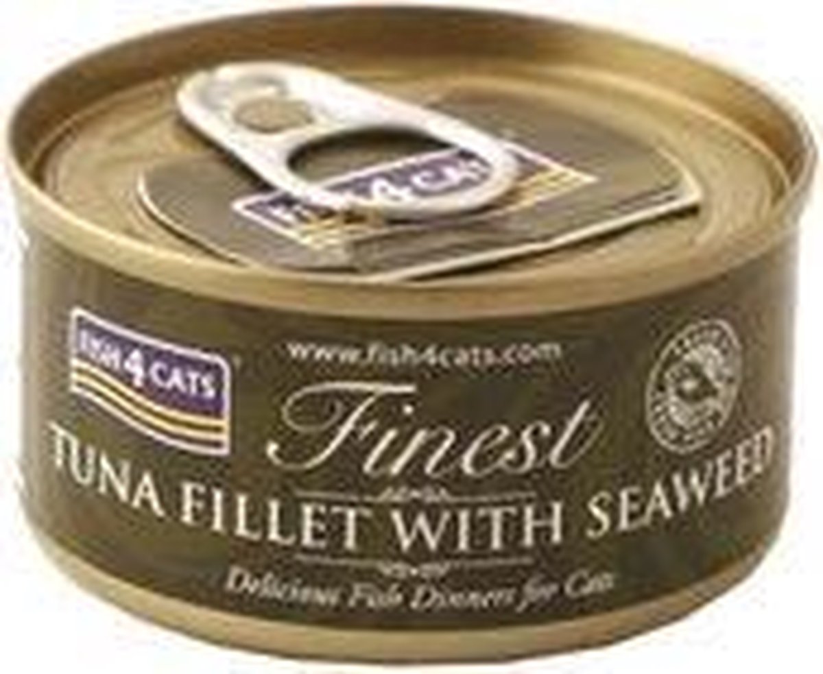Fish4Cats Fish4Cats Finest - Tuna Fillet with Seaweed - 10 x 70 gram