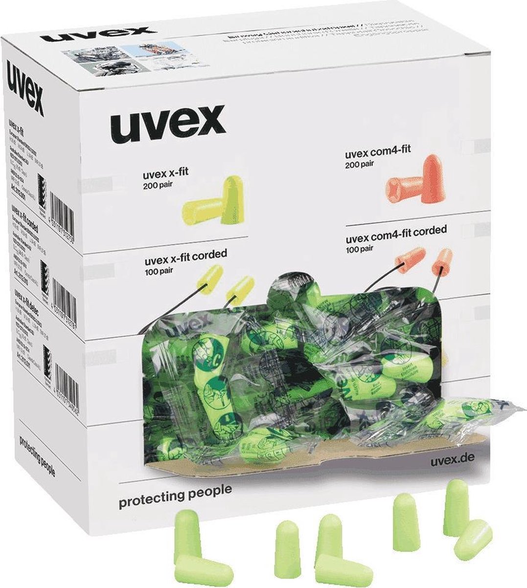 Uvex Oordopjes X-Fit - 200 paar - Uvex