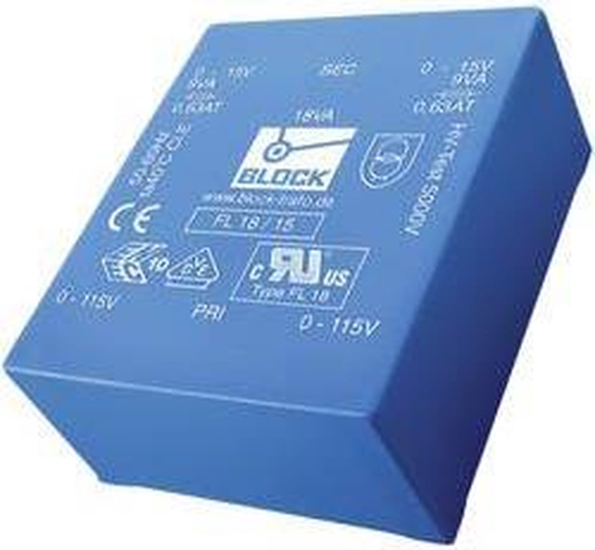 BLOCK FL 30/9 Printtransformator 2 x 115 V 2 x 9 V/AC 30 VA 1.66 A