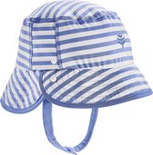 Coolibar - UV Bucket Hoed voor baby's - Linden - Blauw/Wit - maat 12-24M (49,5CM)