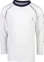 Snapper Rock - UV Zwemshirt met lange mouwen voor jongens - Compass - Wit - maat 128-134cm