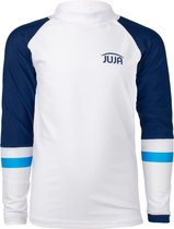 JUJA - UV Zwemshirt voor jongens - lange mouwen - Colorblock - Wit - maat 158-164cm (13-14 jaar)