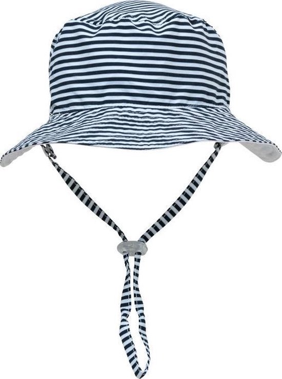 Chapeau de soleil unisexe Snapper Rock - Wit / Bleu foncé - Taille S