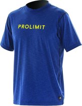 Prolimit UV shirt Heren korte mouwen - Donkerblauw/Geel - Maat L