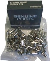 kabelstoppers buitenrem 5/6 mm RVS zilver 100 stuks