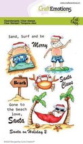 Clearstamps A6 - Santa on holiday 2 Carla Creaties
