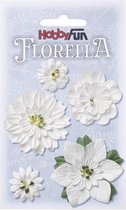 FLORELLA-Bloemen wit, 2-5cm