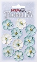 FLORELLA-Bloemen Lichtblauw, 2,5cm