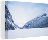 Canvas Schilderij Besneeuwde bergen in Canada - 60x40 cm - Wanddecoratie
