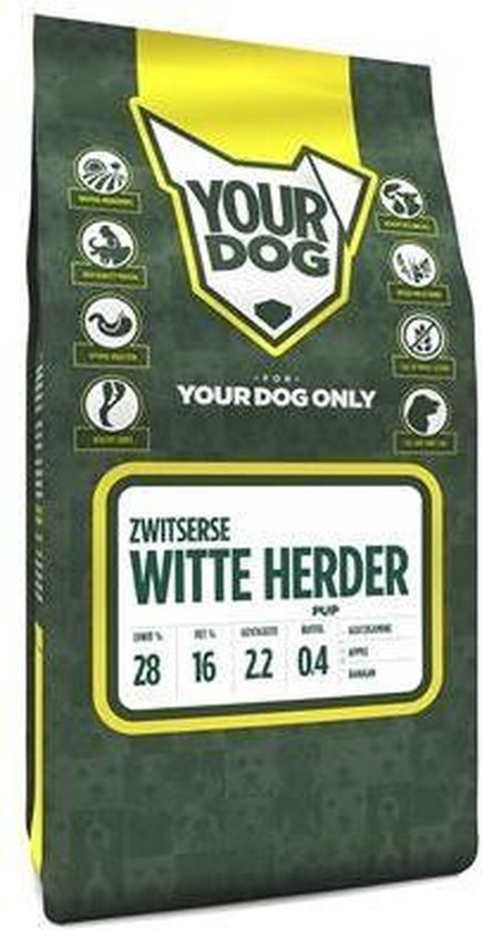Yourdog - Zwitserse Witte Herder - Hondenvoer - Pup 12 kg