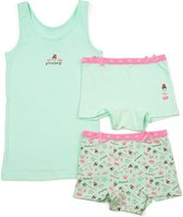 Kinderondergoed Funderwear - Set Princess - Mint - Maat 110 - Meisjes