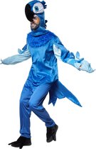 dressforfun - Prachtige blauwe ara XL - verkleedkleding kostuum halloween verkleden feestkleding carnavalskleding carnaval feestkledij partykleding - 302511