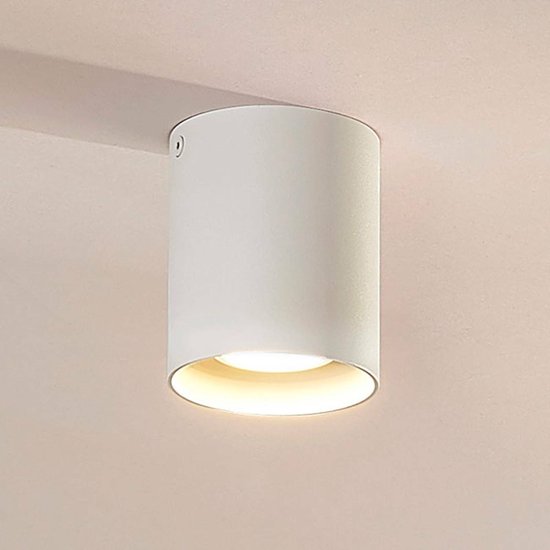 Arcchio - plafondlamp - 1licht - Aluminium - H: 9.5 cm - GU10 - wit