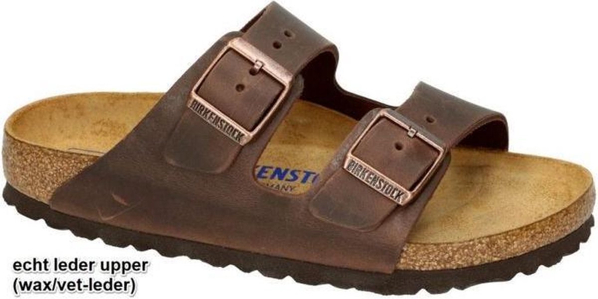 Birkenstock Slippers Arizona Habana Fashion Wear Volwassen Zwart