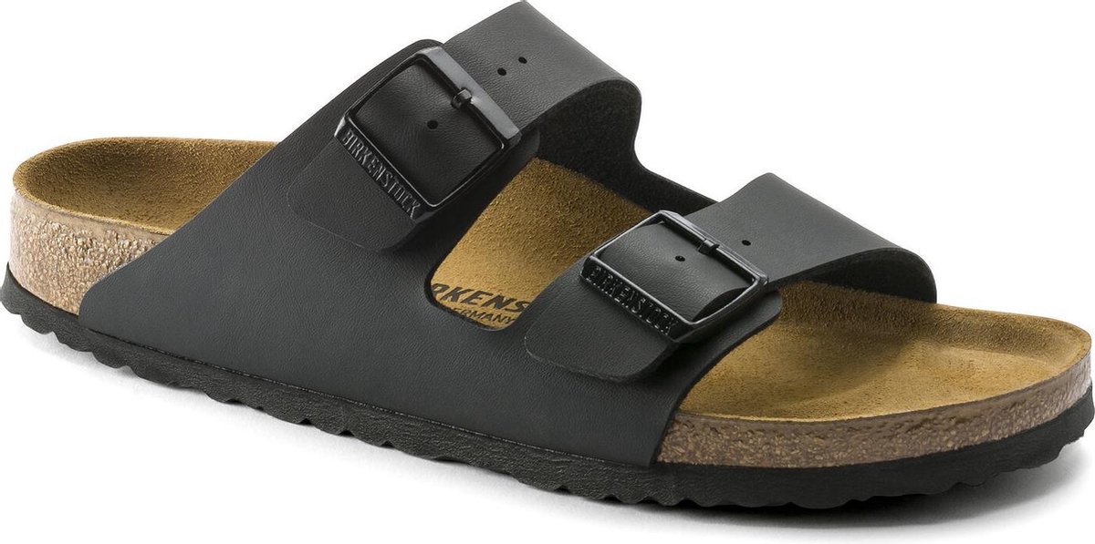 Birkenstock - Arizona - Comfort slippers - Heren - Maat 43 - Zwart - Black  BF | bol.com