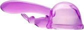 Duo stimulator voor wand vibrator - roze - Roze - Sextoys - Wand Vibrators & Accessoires - Vibo's - Vibrator Opzetstukken