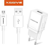 Xssive USB Lader met Micro USB Kabel voor Motorola smartphones o.a. Moto X, Moto G, Moto E, Nexus 6
