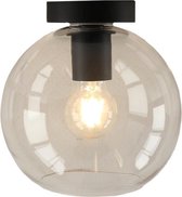 Olucia Giada - Plafondlamp - Zwart/Transparant - E27