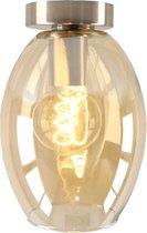 Olucia Hanae - Plafondlamp - Amber/Chroom - E27