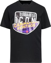 Dsquared2 Icon shirt Zwart  kids maat 140