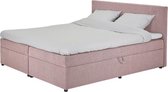 Boxspring Dallas - 180x200 cm - Boxspring met opbergruimte Kleur: roze