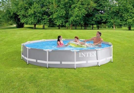 Prism Frame Rond 366x76 cm - Piscine Avec Accessoires de vêtements pour bébé