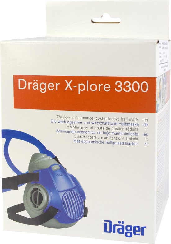 Demi-masque Dräger X-plore - sans filtre - 3300M