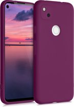 kwmobile telefoonhoesje voor Google Pixel 4a - Hoesje voor smartphone - Back cover in bordeaux-violet