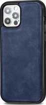 Mobigear Hoesje geschikt voor Apple iPhone 12 Pro MagSafe Telefoonhoesje Hardcase | Mobigear Excellent Backcover | Geschikt voor MagSafe | Geschikt voor Draadloos Opladen met Magnetische Ring | MagSafe Case - Blauw