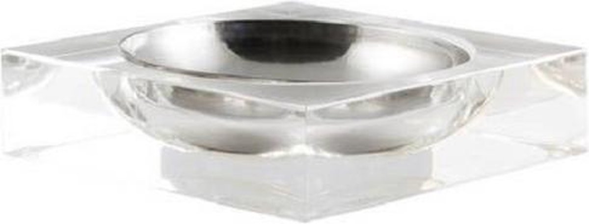 Goedkoopste Fisura Asbak 3,3 X 12,5 Cm Staal Zilver