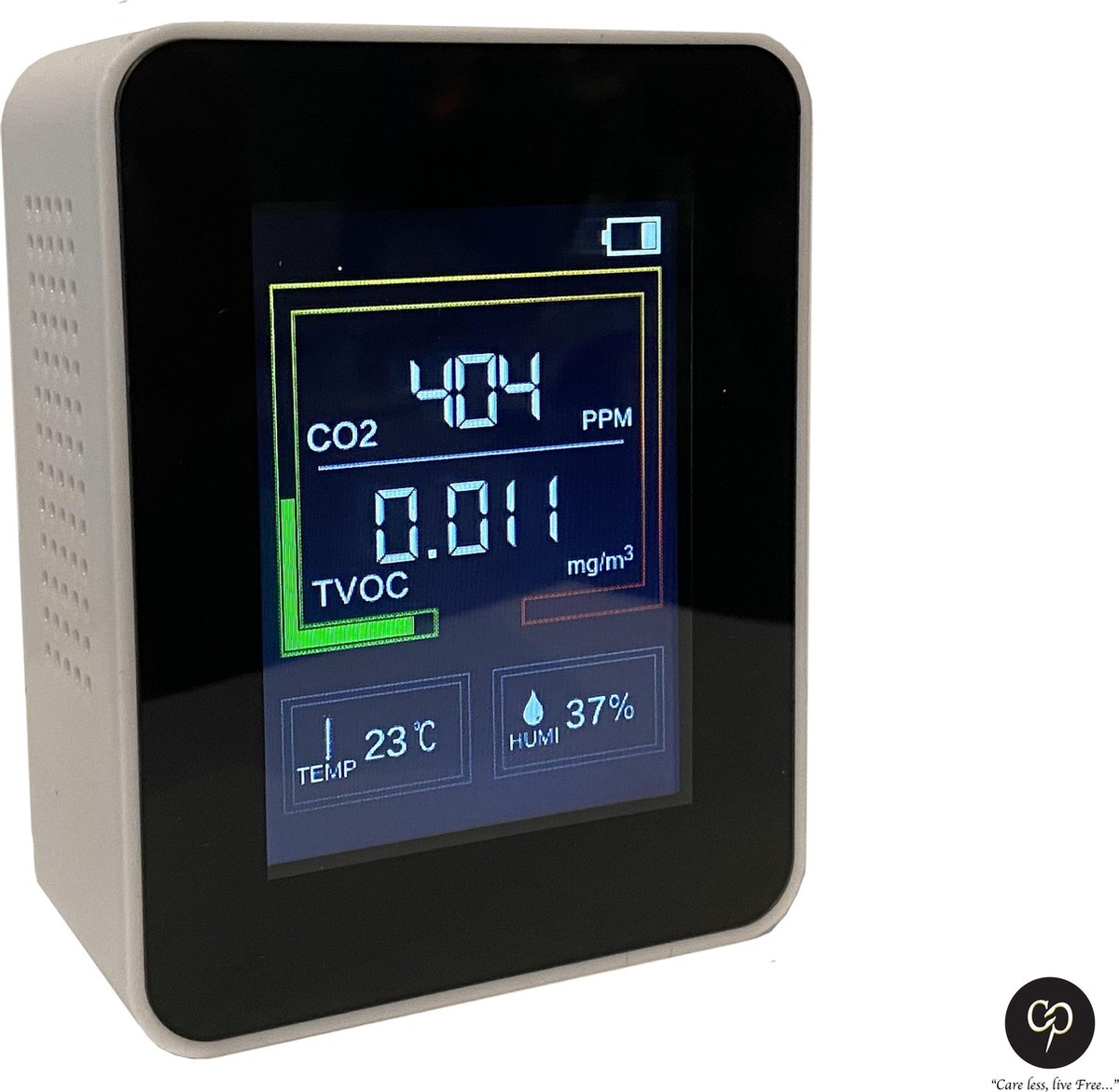 Carefree CO2 Meter - CO2 Meter Horeca - Luchtkwaliteitsmeter - Temperatuurmeter - CO2 meter binnen -