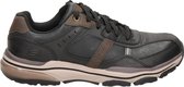 Skechers Romago Elmen leren heren sneakers - Zwart - Extra comfort - Memory Foam - Maat 41