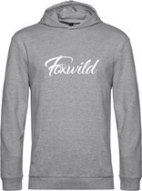 Foxwild Hoodie grijs | Massa is kassa | Peter Gillis | trui | sweater | unisex