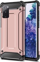 Samsung Galaxy S20 FE Hoesje Shock Proof Hybride Backcover Roze