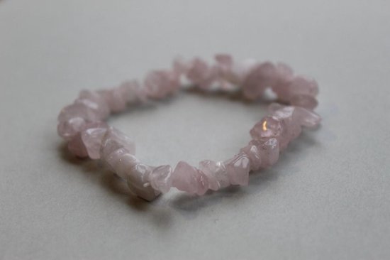 Wellness-House | Zen Armband Wild Rose Quartz | Raw Stone | Rose Quartz | Natuurstenen Armband | Zen | 18cm | Zen