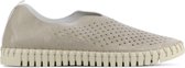 Ilse Jacobsen Instappers Dames - Instapschoenen / Damesschoenen - Canvas   - Tulip 3565 - Taupe - Maat 42