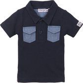 Dirkje baby jongens polo t-shirt met 2 borstzakjes Navy